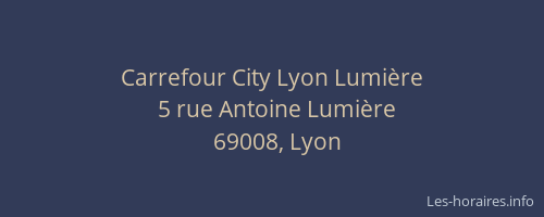 Carrefour City Lyon Lumière