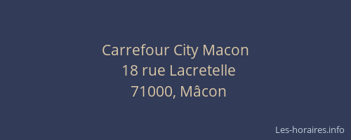 Carrefour City Macon