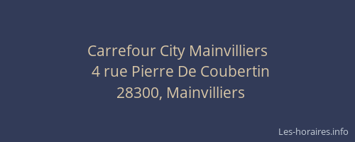Carrefour City Mainvilliers