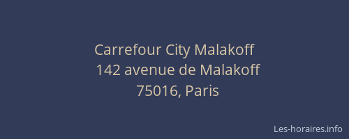 Carrefour City Malakoff