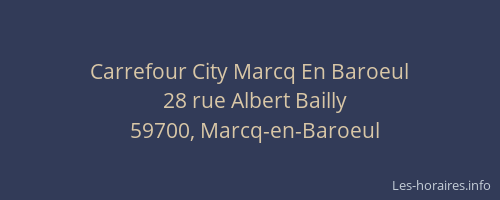 Carrefour City Marcq En Baroeul