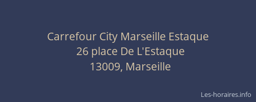 Carrefour City Marseille Estaque