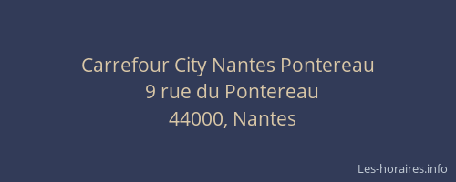 Carrefour City Nantes Pontereau