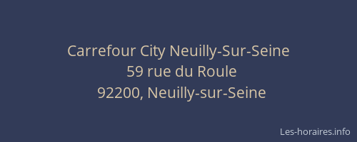 Carrefour City Neuilly-Sur-Seine