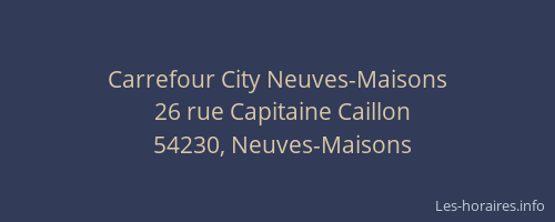 Carrefour City Neuves-Maisons