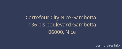 Carrefour City Nice Gambetta