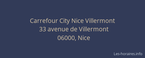Carrefour City Nice Villermont