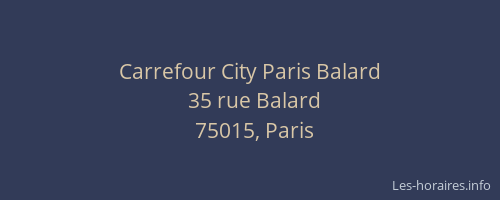 Carrefour City Paris Balard