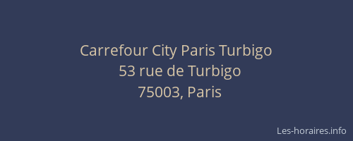 Carrefour City Paris Turbigo
