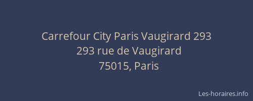 Carrefour City Paris Vaugirard 293