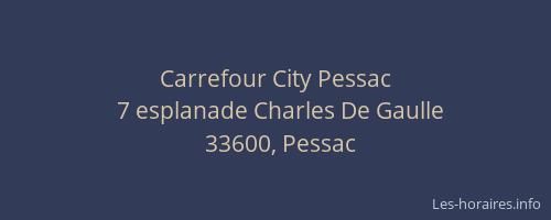 Carrefour City Pessac