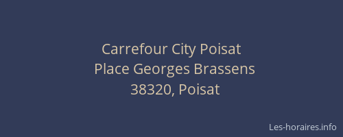Carrefour City Poisat