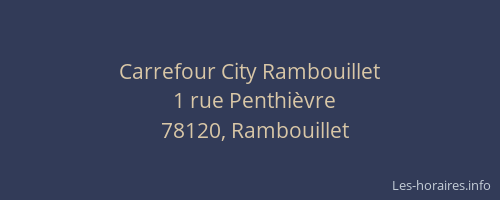 Carrefour City Rambouillet
