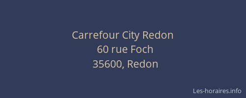 Carrefour City Redon