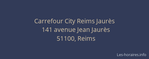 Carrefour City Reims Jaurès