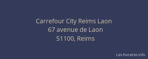 Carrefour City Reims Laon