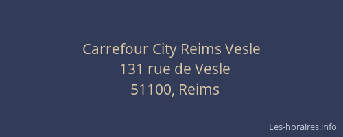 Carrefour City Reims Vesle