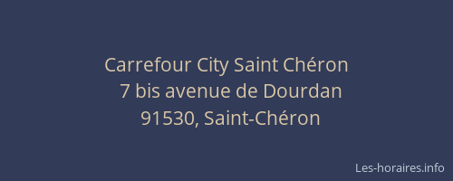 Carrefour City Saint Chéron