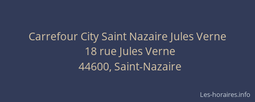 Carrefour City Saint Nazaire Jules Verne