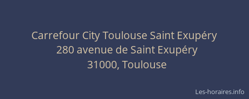 Carrefour City Toulouse Saint Exupéry