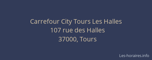Carrefour City Tours Les Halles