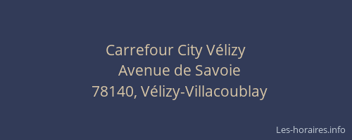 Carrefour City Vélizy