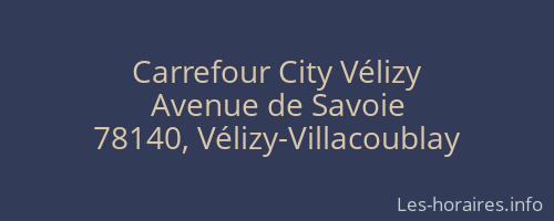 Carrefour City Vélizy