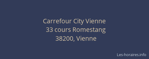 Carrefour City Vienne