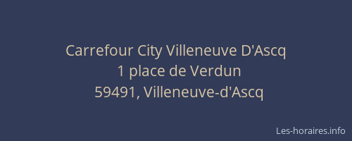 Carrefour City Villeneuve D'Ascq