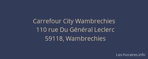 Carrefour City Wambrechies