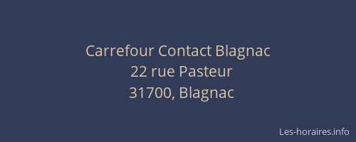 Carrefour Contact Blagnac
