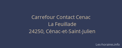 Carrefour Contact Cenac