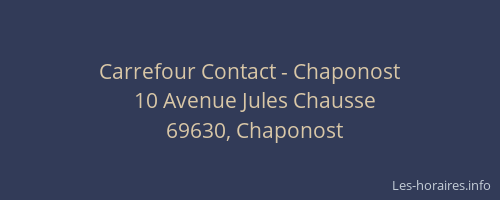 Carrefour Contact - Chaponost