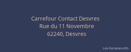 Carrefour Contact Desvres