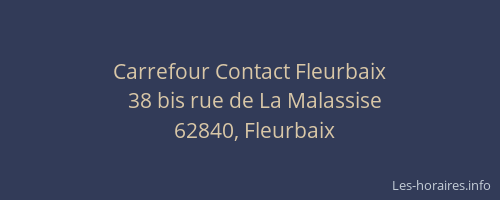 Carrefour Contact Fleurbaix