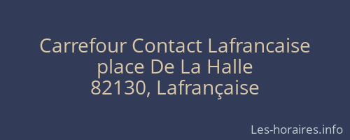 Carrefour Contact Lafrancaise