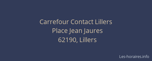 Carrefour Contact Lillers