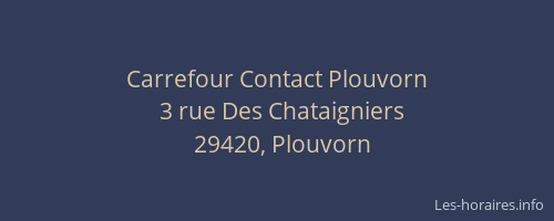 Carrefour Contact Plouvorn
