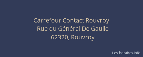 Carrefour Contact Rouvroy