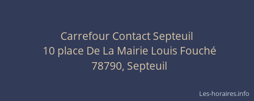 Carrefour Contact Septeuil