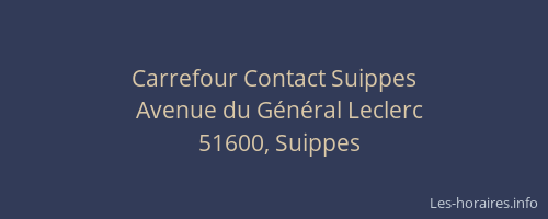 Carrefour Contact Suippes