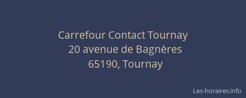 Carrefour Contact Tournay