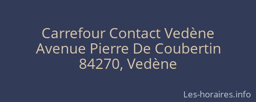 Carrefour Contact Vedène