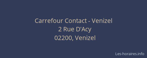 Carrefour Contact - Venizel