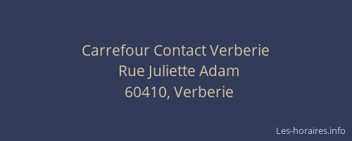 Carrefour Contact Verberie