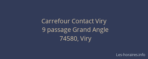 Carrefour Contact Viry