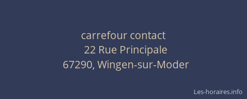 carrefour contact