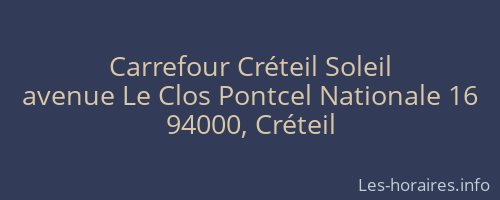 Carrefour Créteil Soleil