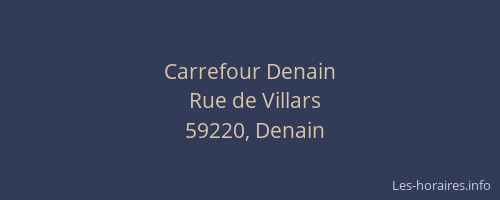Carrefour Denain
