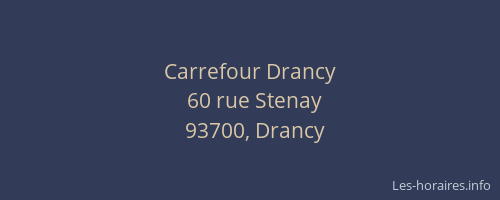 Carrefour Drancy
